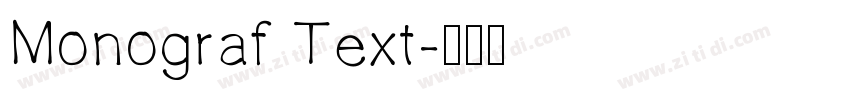 Monograf Text字体转换